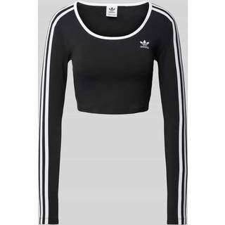 Adicolor 3-Stripes Long Sleeve Crop T-shirt - Black - M