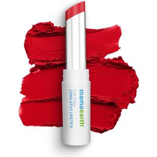 Mamaearth Soft Matte Hydrating Lipstick (07 - Ruby Red) | 12-timers lang ophold letvægtsformel | Vandtæt og ikke-tørring | Glat mat finish | 0,12