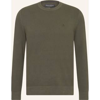 Marc O'Polo Herren Pullover grün unifarben