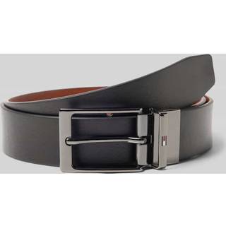 Reversible Rectangular Buckle Leather Belt
