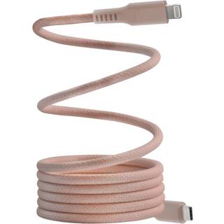 Dacota Platinum magnetisk USB-C til Lightning kabel 1,5 m, lyserød ➞ På lager - klar til levering