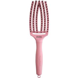 Olivia Garden Fingerbrush Boar & Nylon Hårbørste med børstehår af nylon og vildsvin Soft Pink 1 stk. - 1 stk.