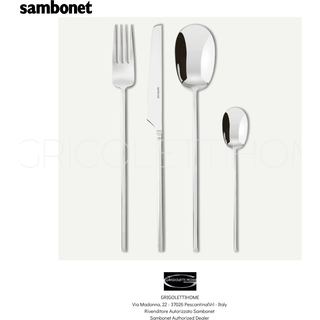 Sambonet Cutlery - '100' cutlery, set of 24, silver in silver silver steel