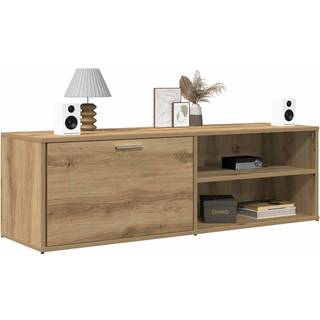 tv-bord 120x34x37 cm konstrueret træ egetræsfarve