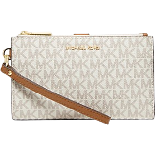 MK Jet Set Travel Signature Logo Smartphone Wallet - Natural - Michael Kors - ONE SIZE