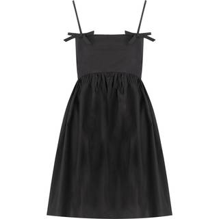 GANNI BLACK DRESS WITH BOWS