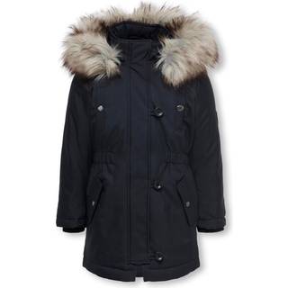 KIDS ONLY jakke med faux fur i nightsky til piger
