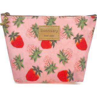 Hunger Pink Strawberry Print Make-Up Cosmetic Bag Carry Case 14 M?nstre (P1141707)