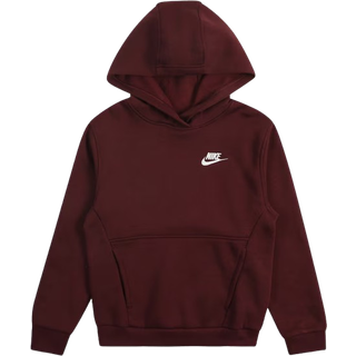 Nike Sportswear Club Fleece-pullover-hættetrøje til større børn - rød - M