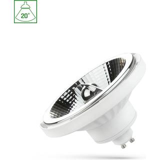 Spectrum 10W hvid LED spot - AR111, dæmpbar, GU10, 20°, 230v, 3000K - Dæmpbar : Dæmpbar, Kulør : Varm