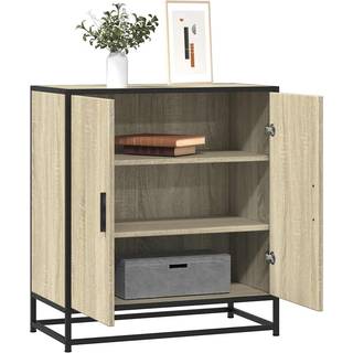 Skab 68X35X76 Cm Konstrueret Træ Og Metal Etræsfarve - Sonoma-eg