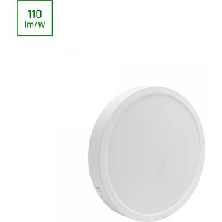 Spectrum 24W LED loftslampe - Ø29cm, Højde: 3,8cm, hvid kant, inkl. lyskilde - Kulør : Neutral