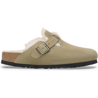 Boston Shearling Suede Leather/Fur Narrow - Taupe
