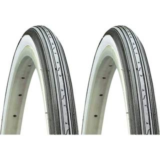 Kenda K34 27 X 1-1/4 """" White Wall Road Bike D?k tr?dperle - par (2 d?k)