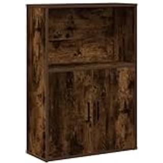 Bogreol 60X24X Konstrueret Træ - Røget eg / 85 cm