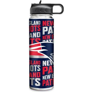 Rico Industries NFL Fodbold New England Patriots 22oz rustfrit st?l tumbler med l?g - fantastisk til kaffe te vand eller cocktails