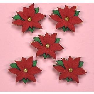 Kl?d det op 2951 5 stykker r?de julestjerner knapper varierer