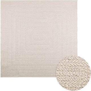 gulvtæppe ZIZUR 200x200 cm jute-look indendørs og udendørs