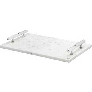 Hilke Collection Hilke Collection bakke 40,5x25,5 cm Hvid marmor/Forniklet messing
