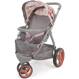 509 Crew: Melange Flora - Mabelle 3-hjulet dukke jogger klapvogn - Tilbehr til dukker op til 24"""" Stor baldakin Foldbar Design Brnelegetj i al