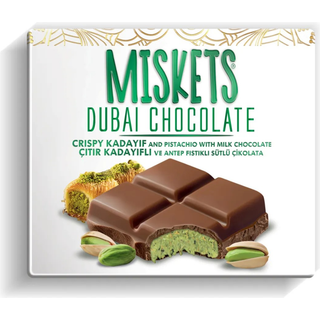 Dubai Chokolade Mælk, Misket, 100g