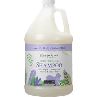 Ginger Lily Farms Botanicals Moisturizing Shampoo til alle hrtyper 100 % vegansk og grusomhedsfri lavendel kamilleduft 1 gallon refill (128 fl o