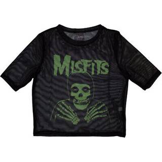 Misfits - Misfits Ladies Crop Top: Green Hands (Black) (Mesh)