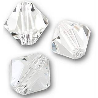 100 stk autentisk preciosa 6mm facetteret bicone krystal løse perler krystalklar kompatibel med swarovski 5301/5328 til DIY-smykker, der fremstil