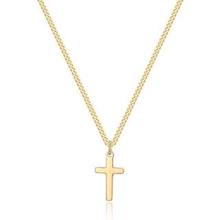 Joxevyia kryds halsk?de til dreng 14k guldfyldt rustfrit st?l lille kryds vedh?ng med cubansk k?de halsk?de enkel tro smykker julegave til m?nd k