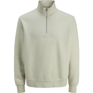 Tekst Sweatshirt Med Halv Lynlås
