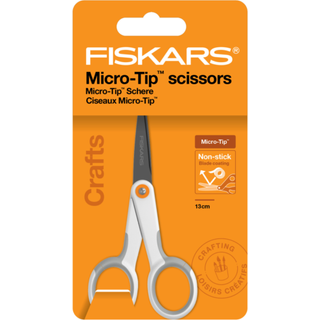 Fiskars Micro-Tip™ non-stick saks (13 cm) 1 stk. Højrehåndssaks, 13 cm fra Fiskars.