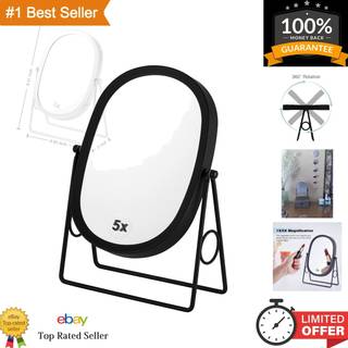 Joyoeikon klassisk dobbeltsidet 5x og 1x forst?rrelsesmakeup spejl og bordplade st?ende 360 ???otation forf?ngelighed spejl desktop kosmetisk sp