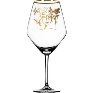 Carolina Gynning Slice Of Life Red Wine Glass Gold - Vinglas Krystalglas Klar - 116623
