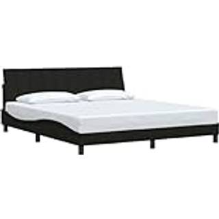 Sengeramme Uden Madras Stof - Sort / 180 x 200 cm