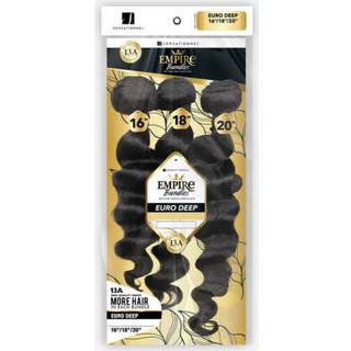 Sensationnel Empire Bundles Multi - Euro Deep 10A Tangle Shed Free Human Hair For Weaving and Sy in Styles (12 14 16 Inch Natural)