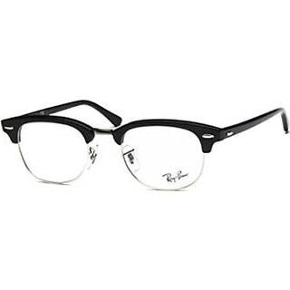 Ray - Ban Unisex RX5154 CLUBMASTER 2000 Optiske stel Acetat Sort Transparent Firkantet Normal