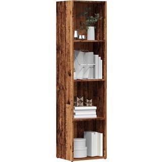 Bogreol/Tv-Bord Konstrueret Træ - Gammelt træ / 36 x 30 x 143 cm