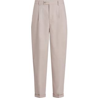 Relaxed Tailored Twill Trousers - Grey - 29NI