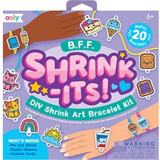 Ooly krympe-its! 24 PC DIY krympende Art Armb?ndss?t, der skaber BFF -armb?nd inkluderer 20 plastiske pre -cut charme og mere! Ingen rodkunst til