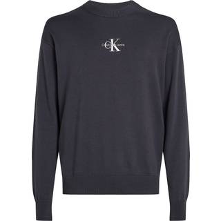 Cotton Monogram Jumper - Black - XXXL