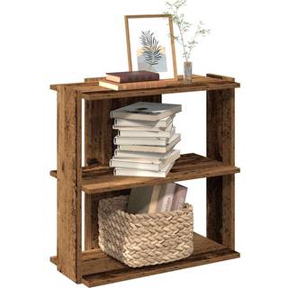 Bogreol 3 Hylder Konstrueret Træ - Gammelt træ / 60 x 30 x 60 cm