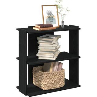 Bogreol 3 Hylder Konstrueret Træ - Sort / 60 x 30 x 60 cm