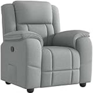 Lænestol Stof Lysegrå - Nej