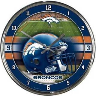 NFL Fodboldhold Chrome Wall Clock Denver Broncos 12-tommer