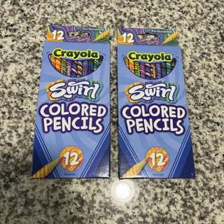 Crayola 12ct virvler farvede blyanter
