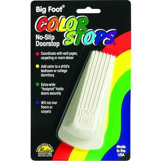 Master Manufacturing Big Foot ColorStop Floor Doorstop Wedge Heavy Duty Slip Large Rubber Door Stopper Match Carpet eller gulvfarve lavet i USA B