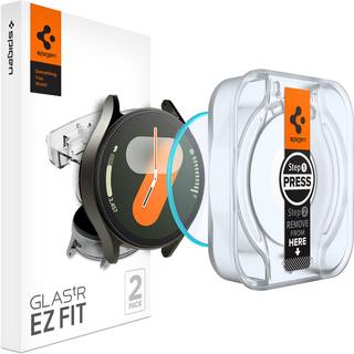 Spigen Tempered Glass Screen Protector [Glastr Ez Fit] designet til Galaxy Watch 7 (40 mm) - 2 Pack