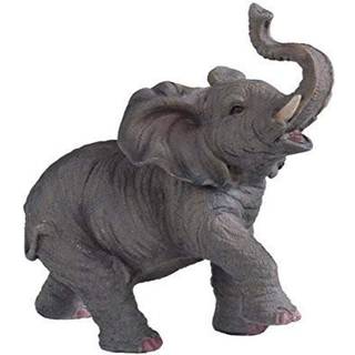 STEARTSTREET SS-G-54135 Lille polyresin-elefant med bagagerum op Figurstatue 6.5 """"