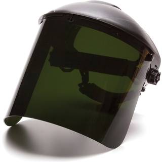Pyramex Safety Full Face Shield Eye and Head Protection (hovedbekl?dning ikke inkluderet) Ryd polyethylen ANSI Z87