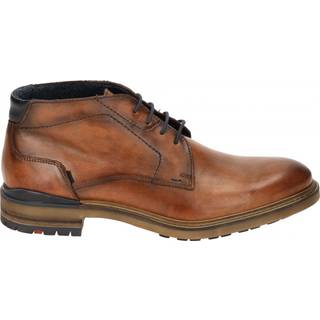 LLOYD Hengelo Cocos/Ocean (brun/blå) snørestøvle i blødt kalveskind (UK size 8) Str. 42